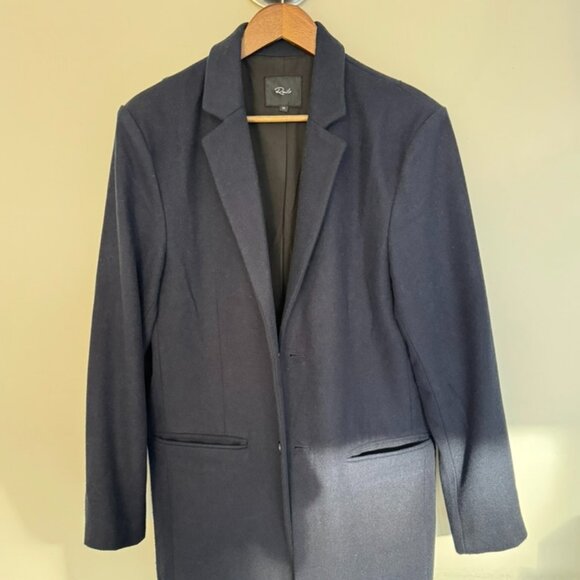 Men Rains Wool Navy Jacket - Pre-Owned, Excellent Condition - Picture 1 of 3